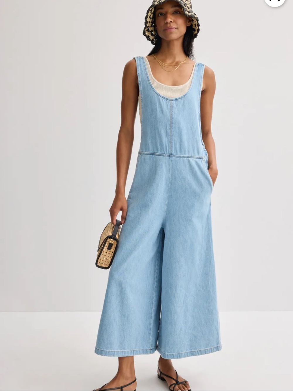 Marine Layer Layla Denim Overalls Sz M